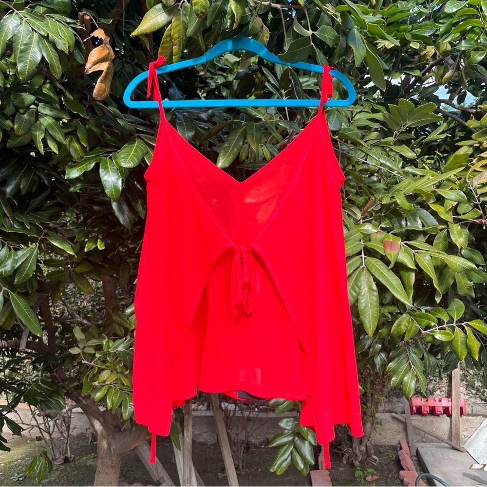 NWT MARCO BOLOGNA red‎ vest layered sleeveless tank top